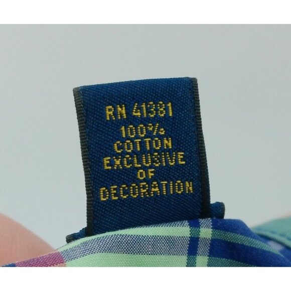 Ralph Lauren Button Down Shirt Men's 3XB Multicolor Plaid Short Sleeve Cotton - Picture 7 of 9